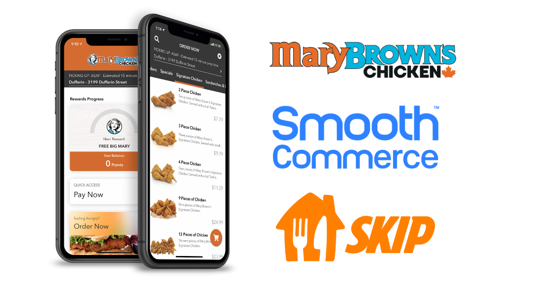 Smooth Commerce and SkipTheDishes partner with Mary Brown’s Chicken to launch new white-label delivery service